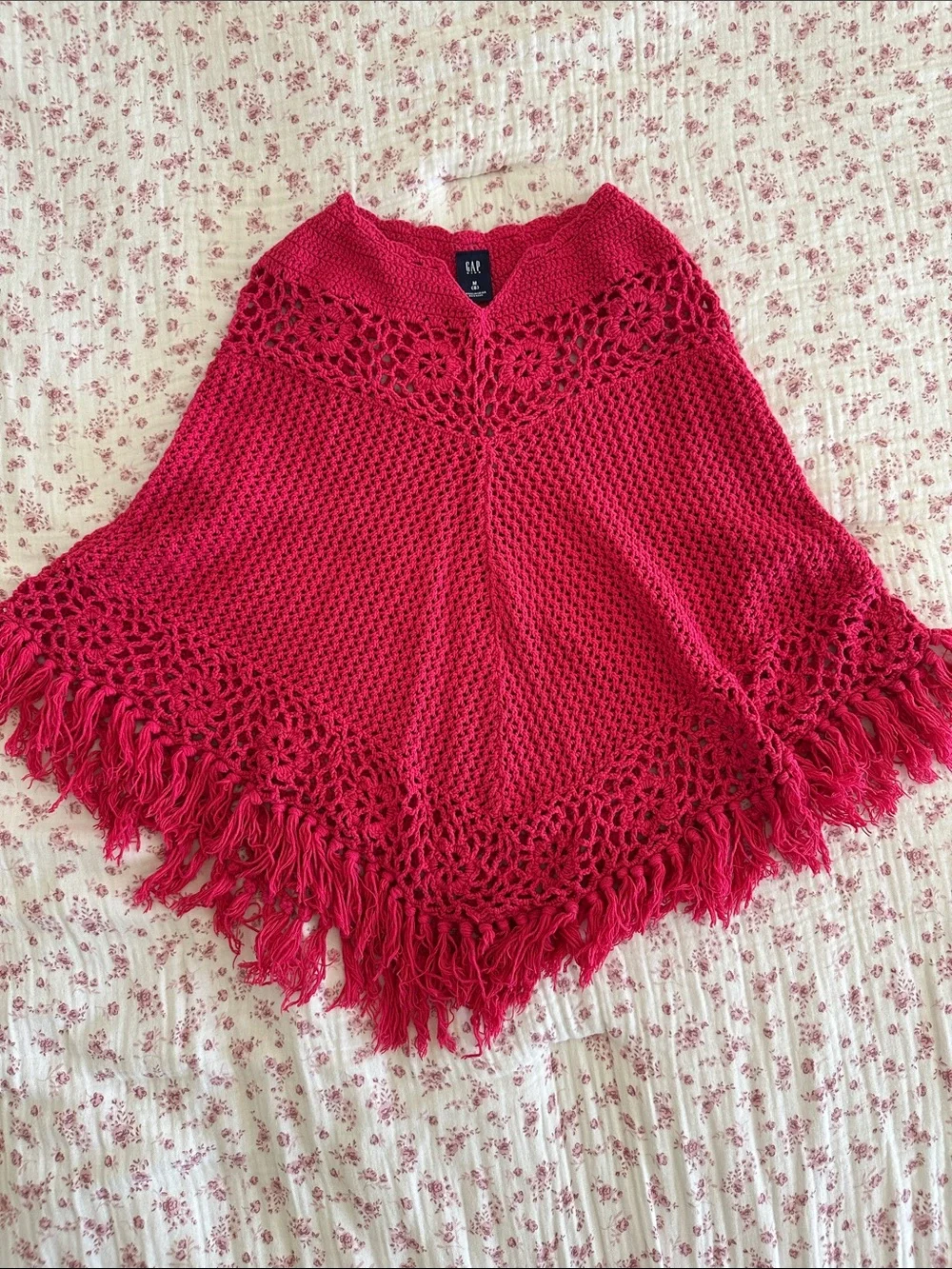 GAP Crochet Poncho